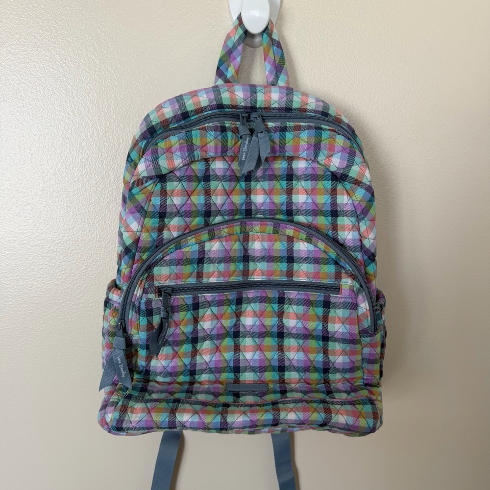 VERA BRADLEY Essential Backpack in Gingham Plaid